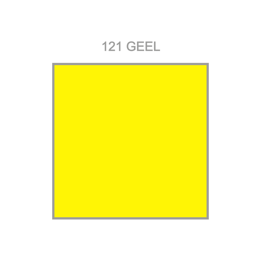121 Geel Opaque statische raamfolie