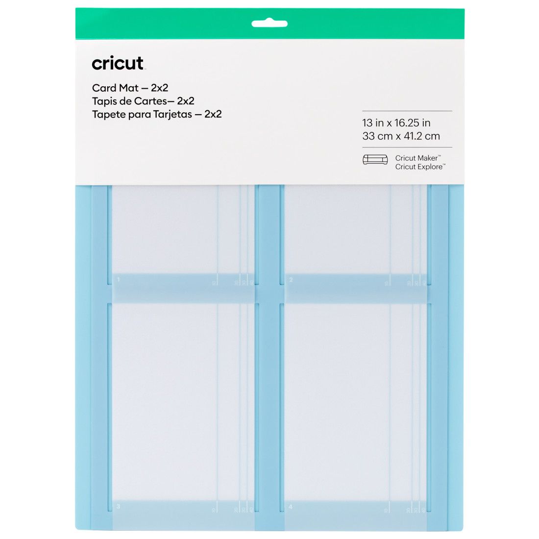 Cricut 2×2 Card Mat 13 x 16,25 inch (33 cm x 41,2 cm)