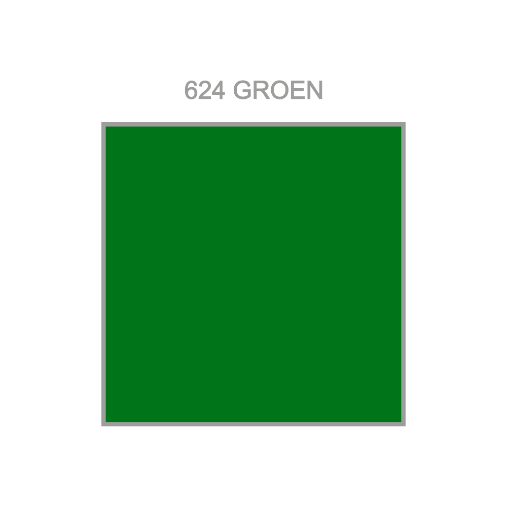 624 Groen Opaque statische raamfolie