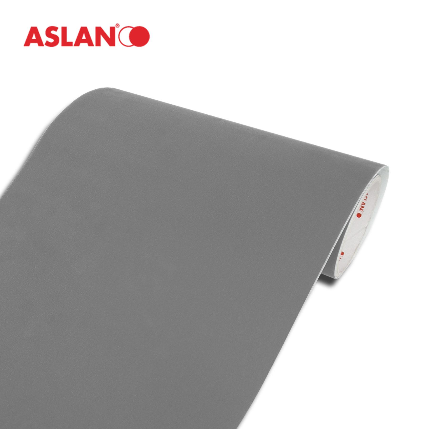 Aslan CC124 Flock Vinyl Grijs