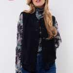 C&S The Label Giselle Gilet Midnight Blue