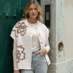 C&S The Label Kalila Knit Cardigan Wool White
