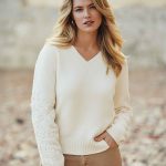C&S The Label Katja Knit Pullover Wool White