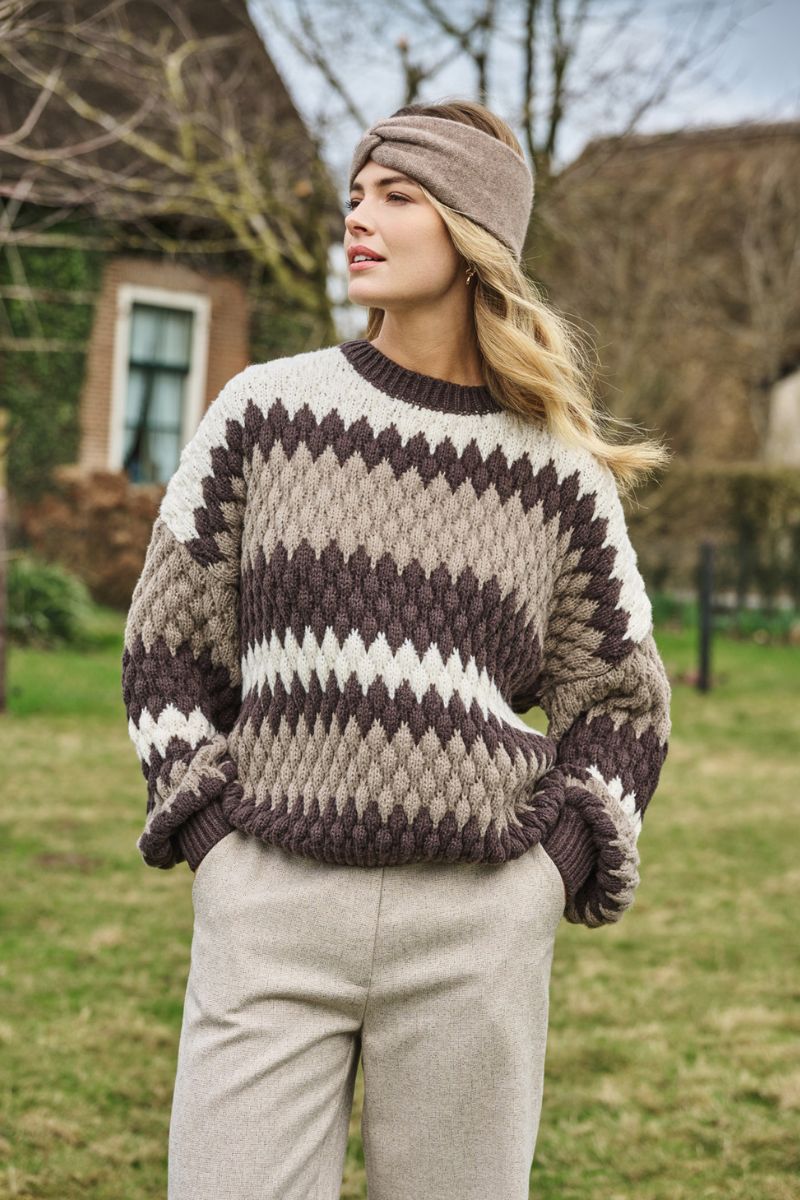 C&S The Label Kool Knit Pullover Dark Chocolate/Bronze