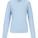 C&S The Label Krystal Knit Pullover Blue Mist