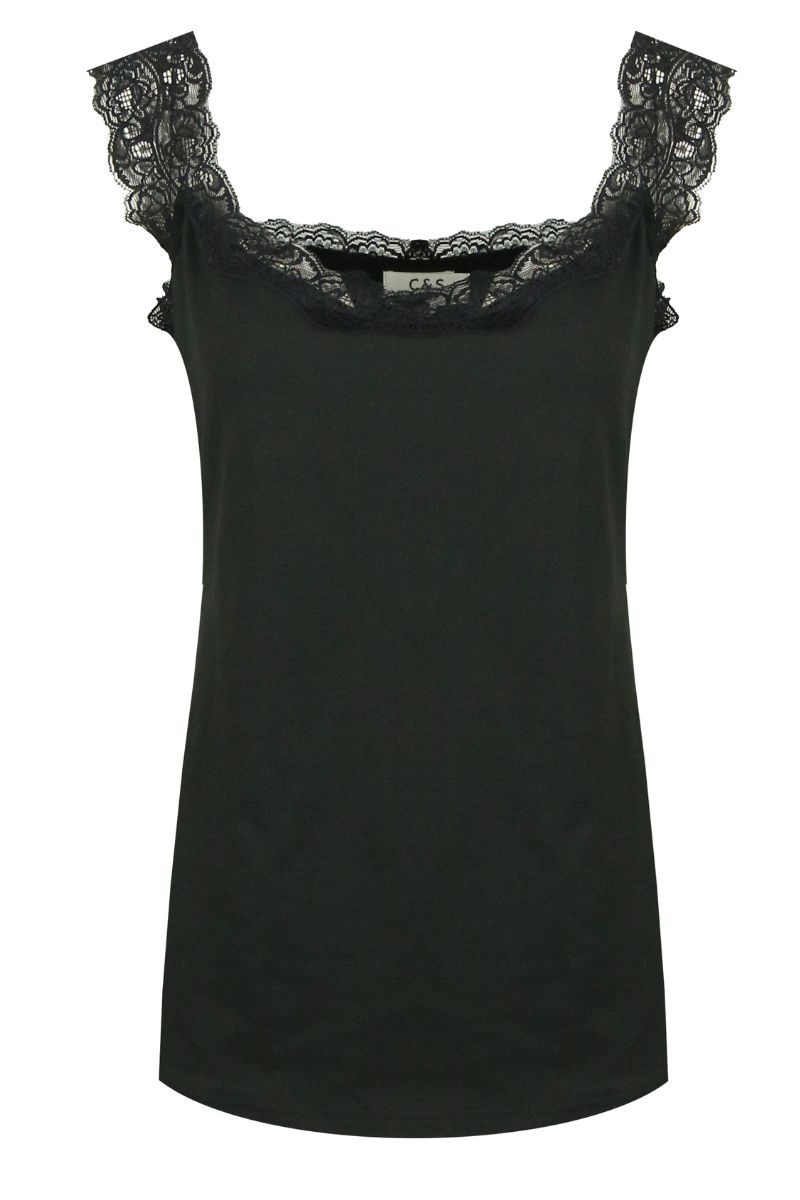 C&S The Label Trijn Singlet Zwart