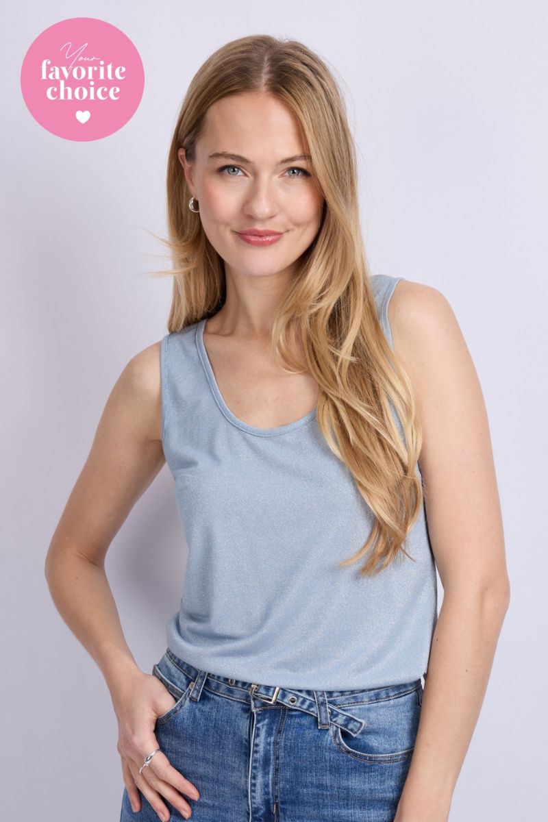 C&S The Label Turijn Top Blue Mist