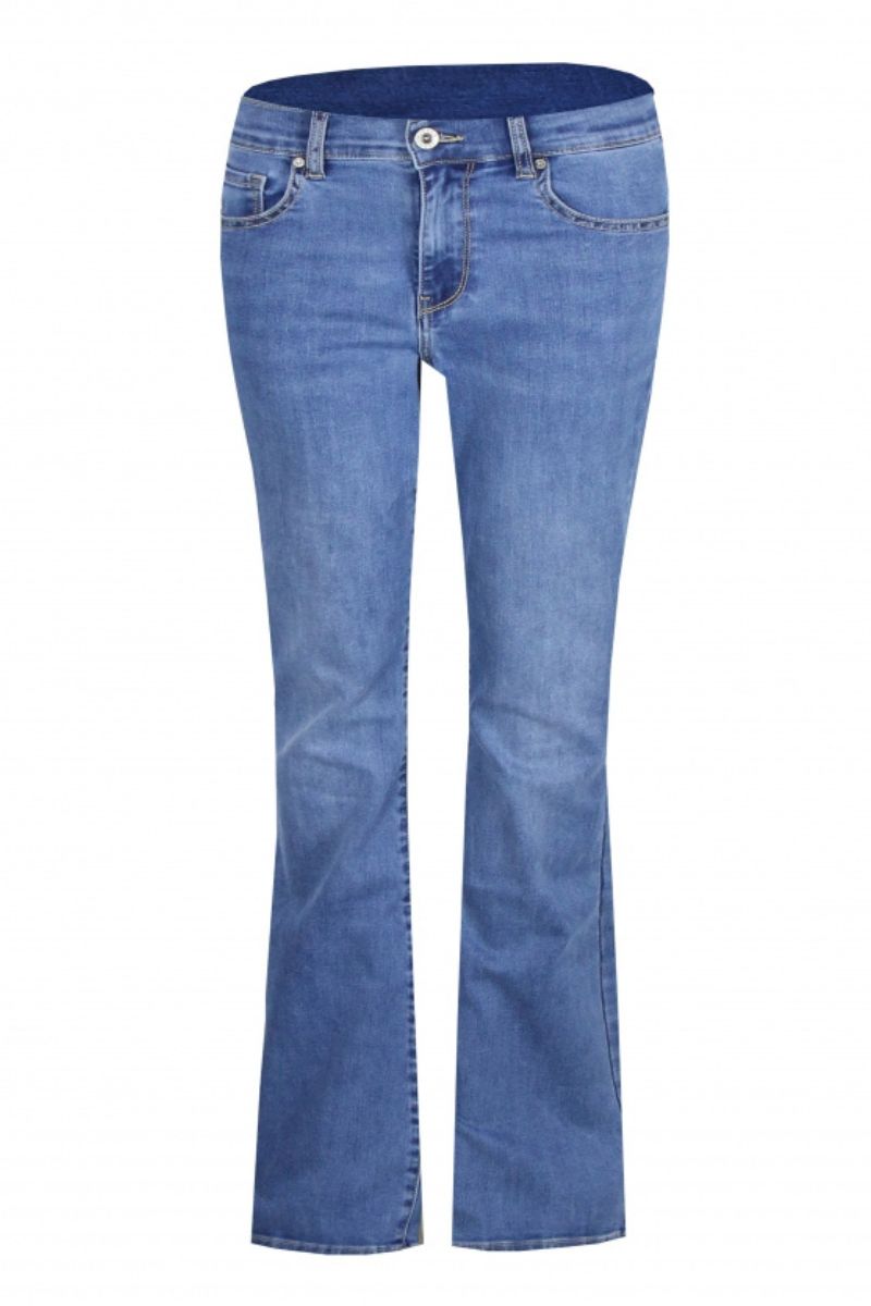 Fluresk Loes Flared Jeans Medium Blue