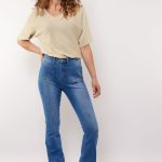 G-maxx Anushka Pants Denim Mid Blue
