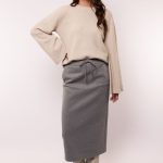 G-maxx Suzette Skirt Gray Melange