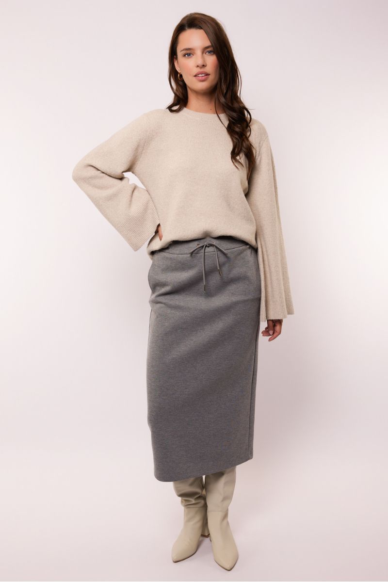 G-maxx Suzette Skirt Gray Melange