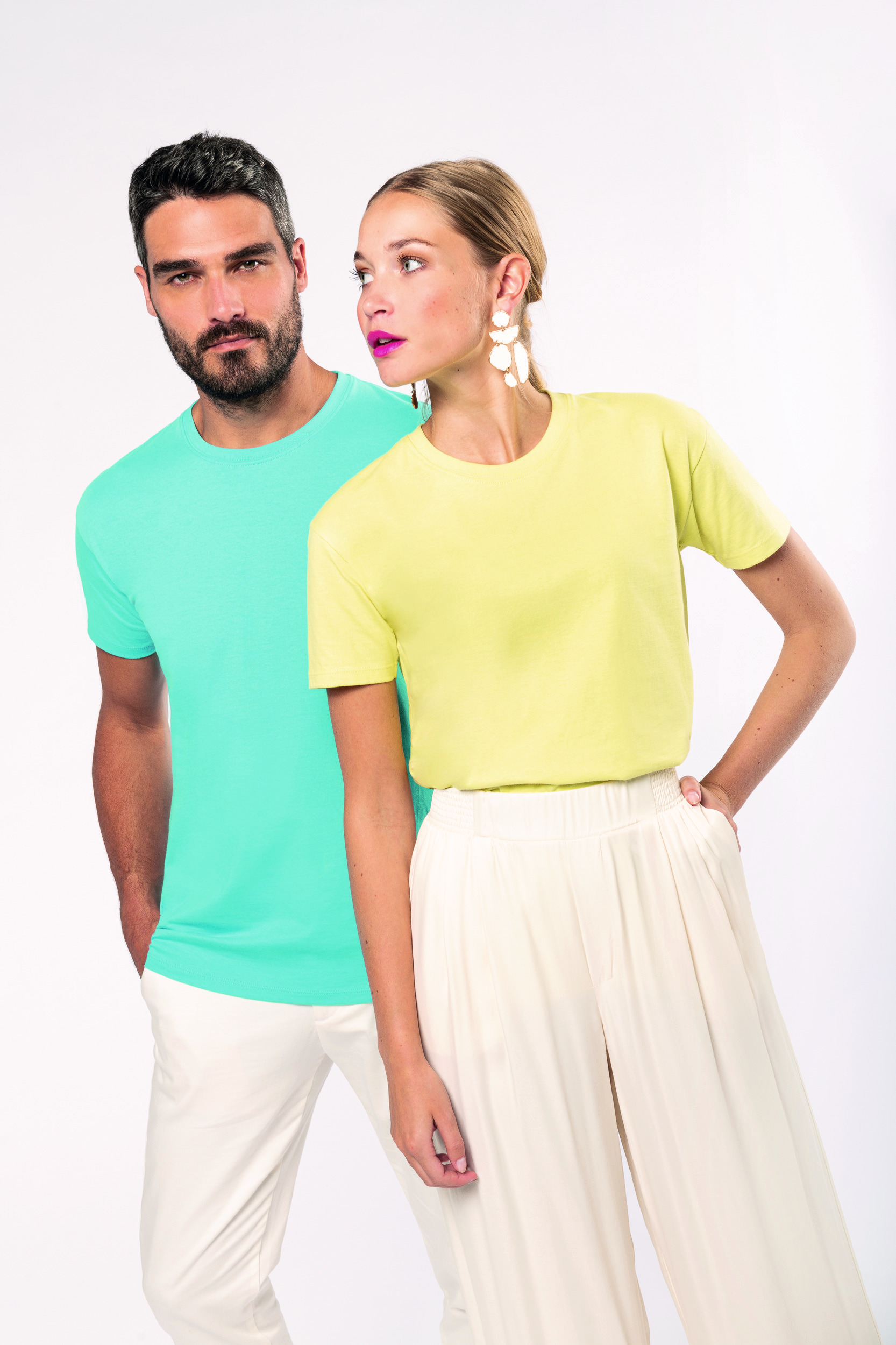 Unisex T-shirt Kariban ronde hals