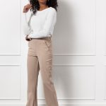 Studio Anneloes Flair Bonded Trousers Latte