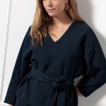 Studio Anneloes Gaby Honeycomb Top Dark Blue