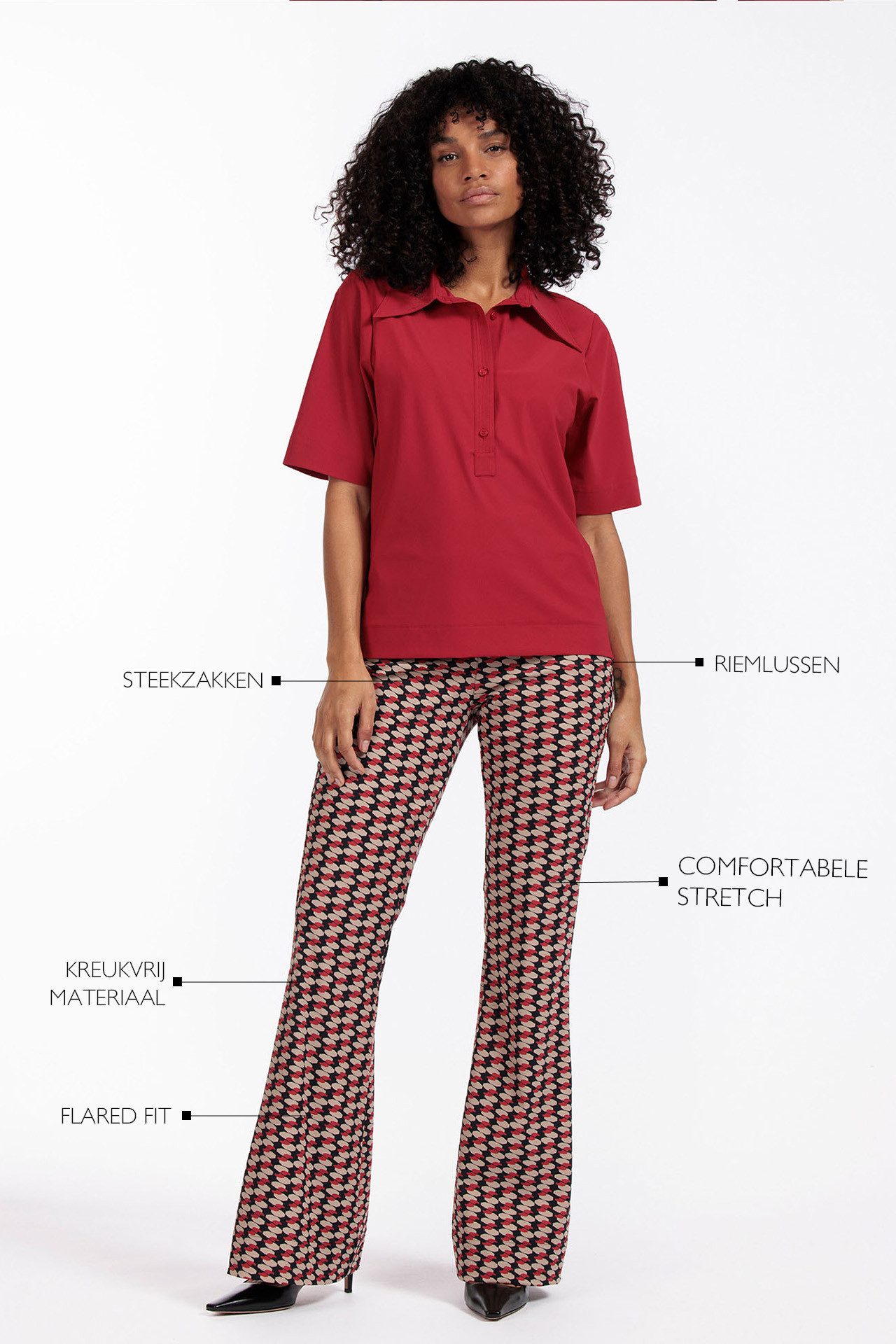 Studio Anneloes Noa Graphic Flair Trousers Multicolor - Afbeelding 6