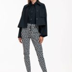 Studio Anneloes Stairdown Leopard Trousers Dark blue/Kit
