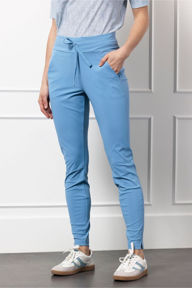 Studio Anneloes Stairdown Trousers Mid Blue