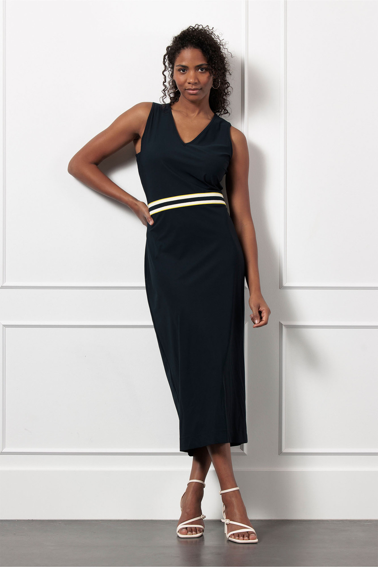 Studio Anneloes Tirza Tape Dress Dark Blue