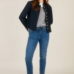 Yest Rima Essential Jeans Denim Stone Wash Blue