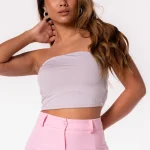 Bandeau top travel grijs