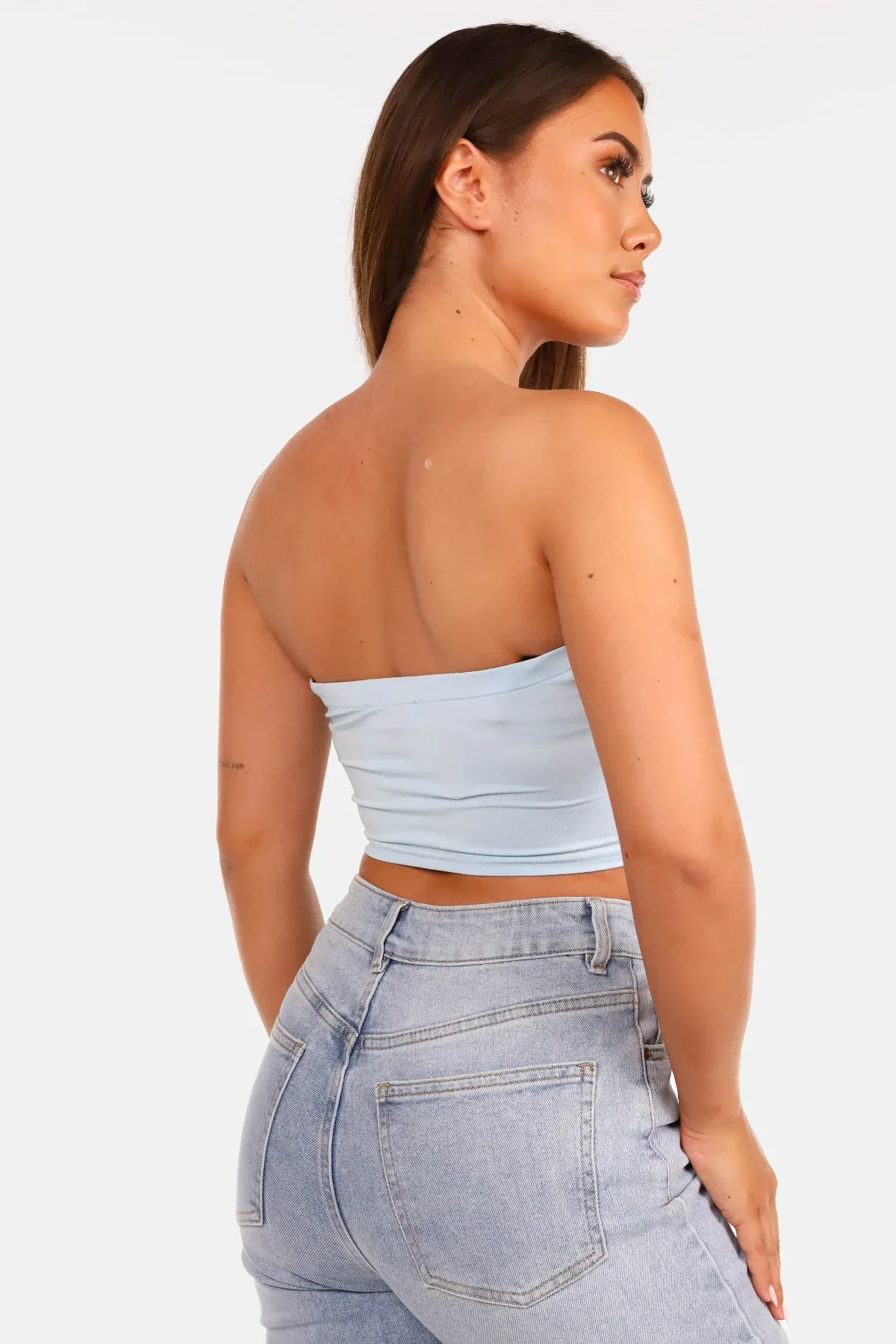 Bandeau top travel lichtblauw - Afbeelding 5