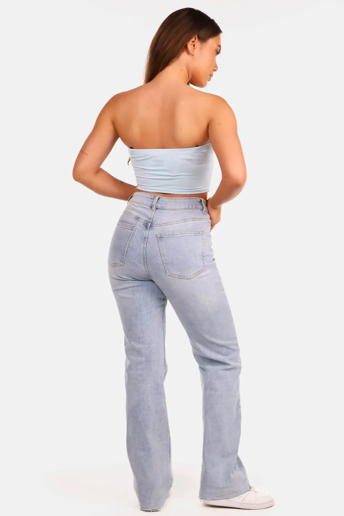 Bandeau top travel lichtblauw - Afbeelding 6