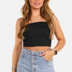 Bandeau top travel zwart