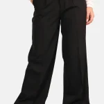 Bandplooibroek klassiek design zwart