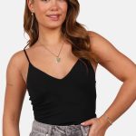 Body met ingewerkte soft cups zwart