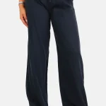 Broek linnen donkerblauw