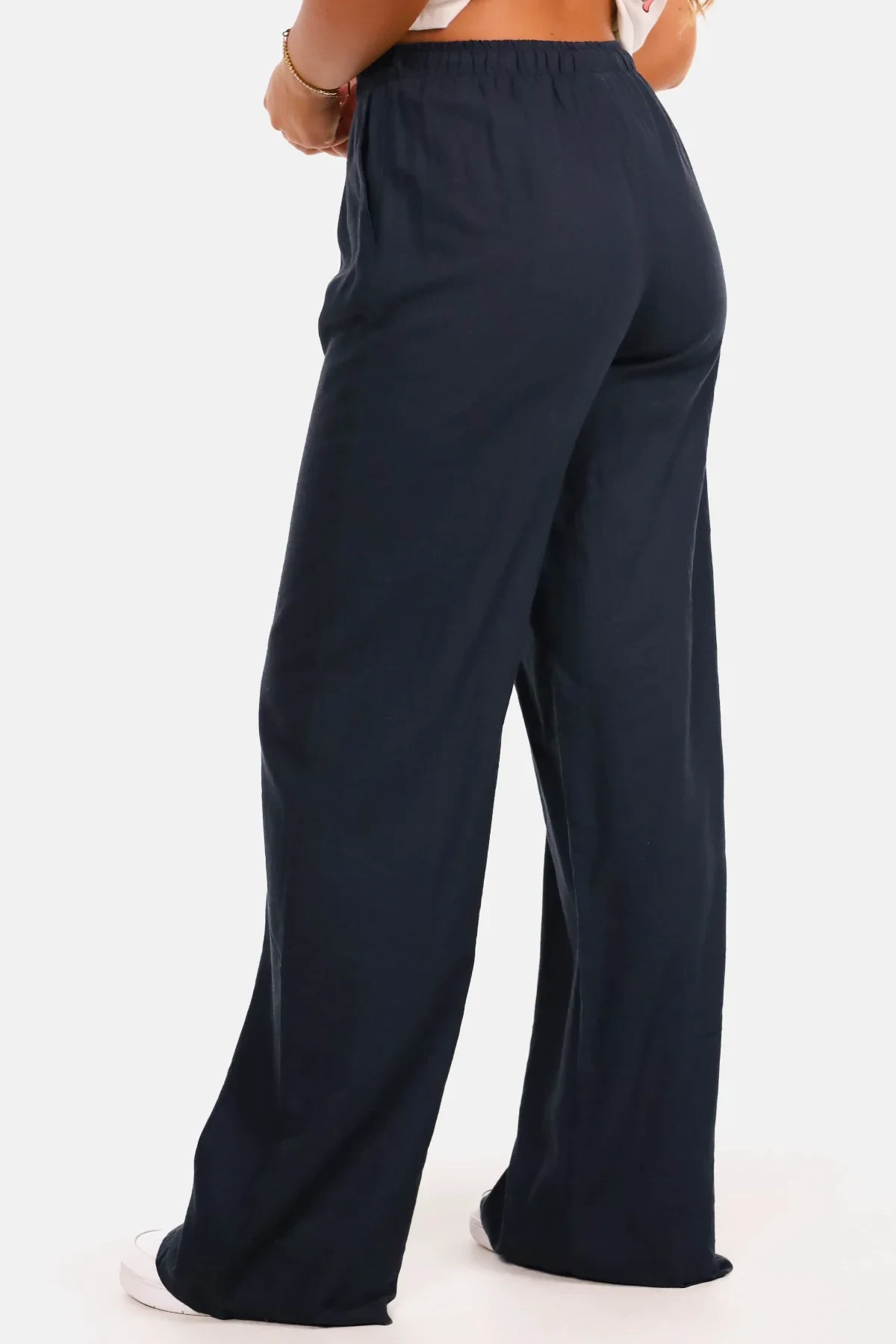 Broek linnen donkerblauw - Afbeelding 5