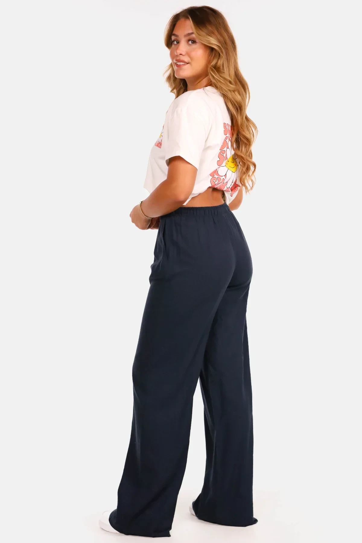 Broek linnen donkerblauw - Afbeelding 6