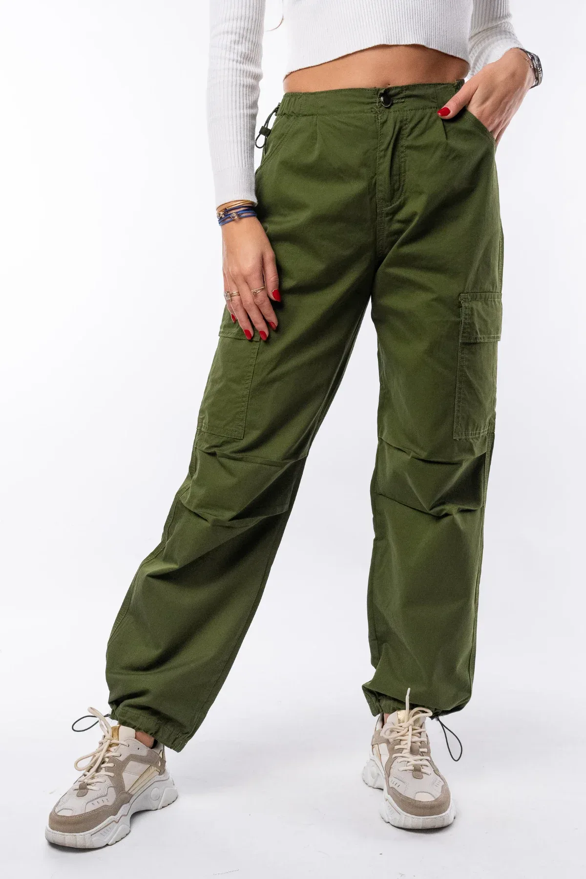 Cargo parachute kaki