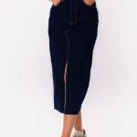 Denim rok donkerblauw