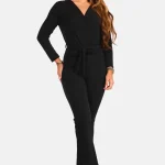 Glitter jumpsuit zwart