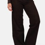 Jeans dad fit high waist leopard bruin