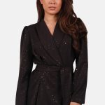 Jumpsuit met sprankelende details bruin