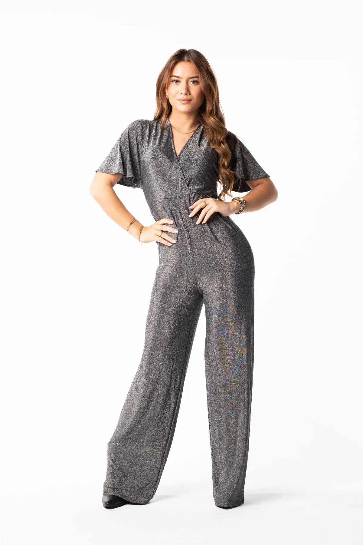Jumpsuit party zilver