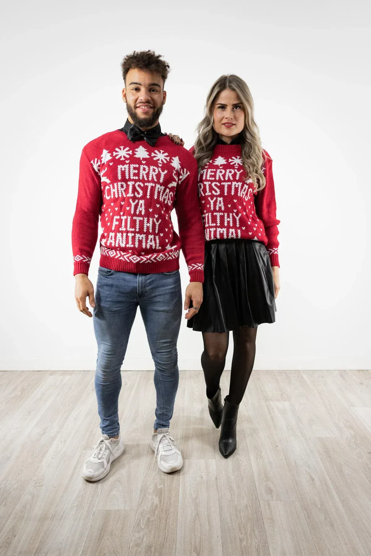 Kersttrui filthy animal rood