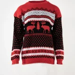 Kersttrui jumper rendier rood