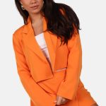 Korte blazer met moderne pasvorm oranje