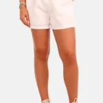 Korte broek linnen wit