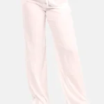 Linnen wide leg broek wit