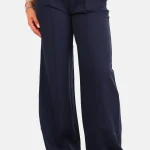Losvallende pantalon donkerblauw