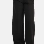 Losvallende pantalon zwart