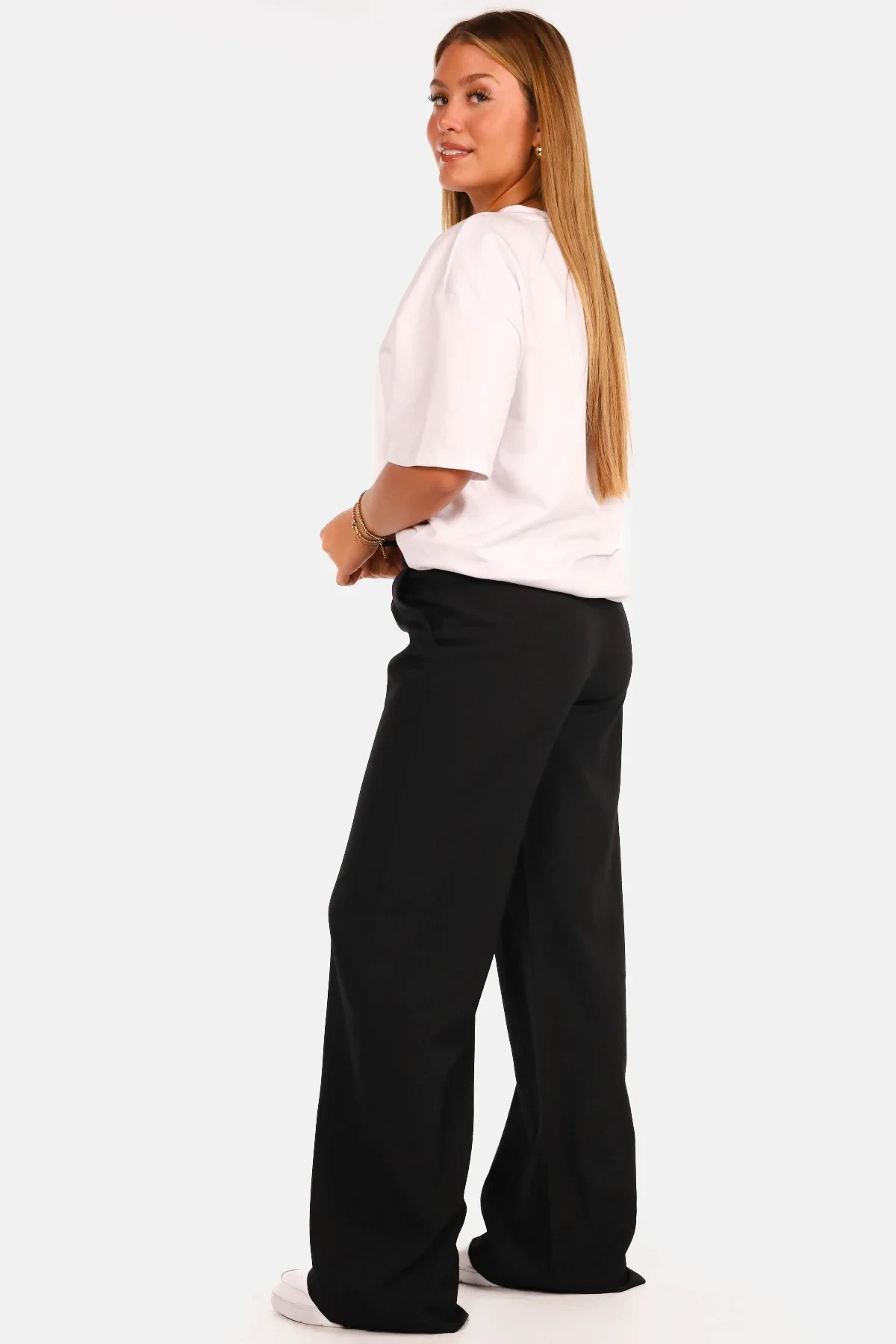 Losvallende pantalon zwart - Afbeelding 5