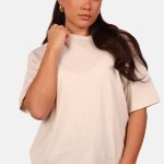 Oversized shirt beige