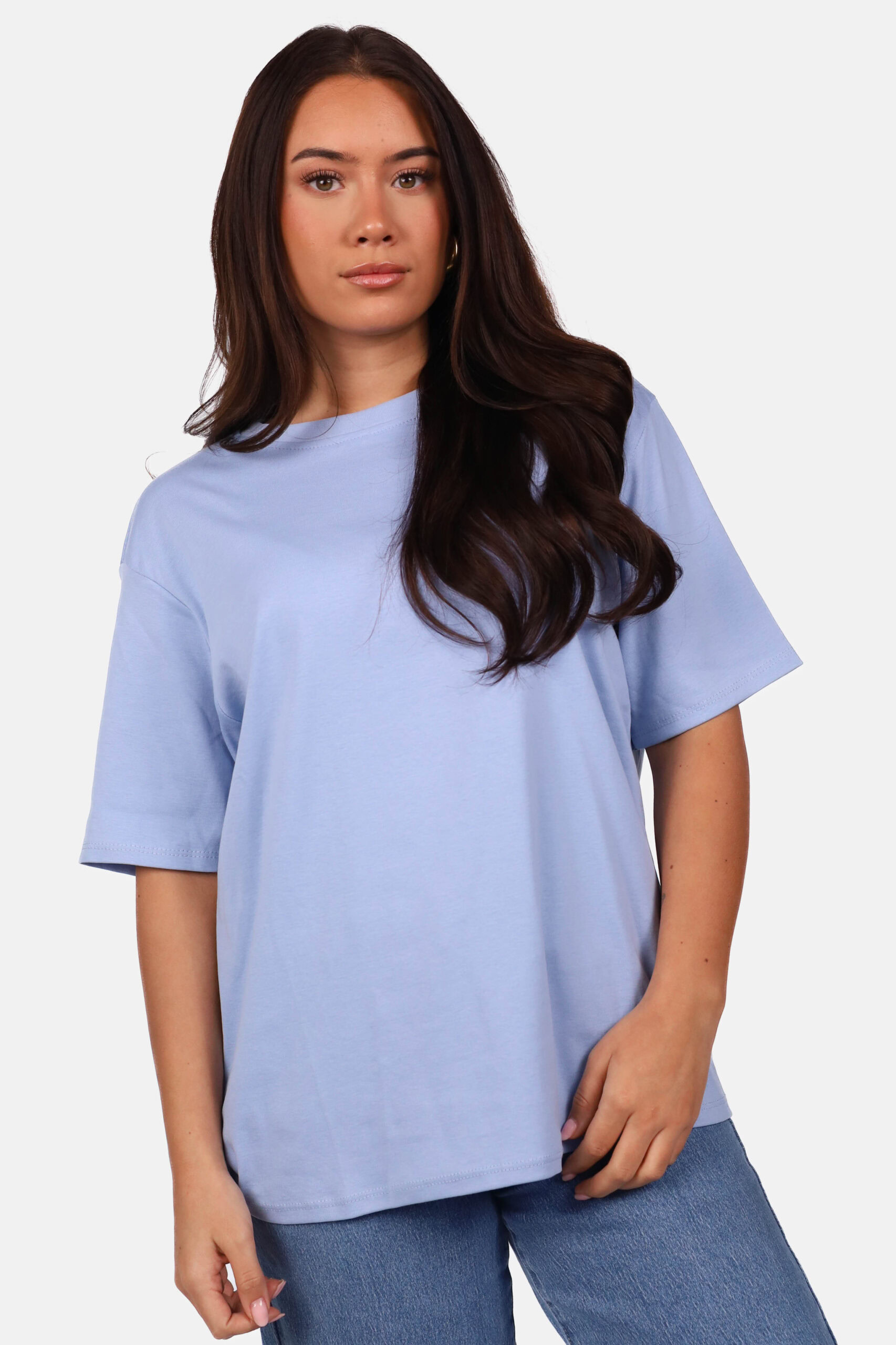 Oversized shirt lichtblauw