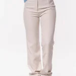 Pantalon basic straight creme