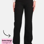 Pantalon basic straight tall zwart